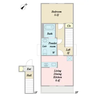 ラミアカーサ上池台【2階】の間取り
