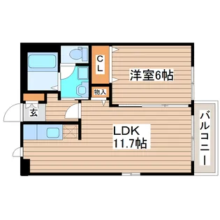 プリーマ ドルフA【2階】の間取り