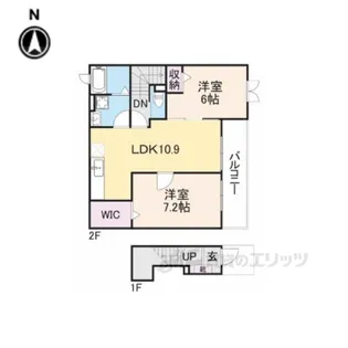ソレイユ【2階】の間取り