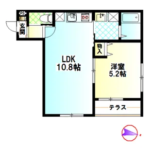 アメイジング・グレイス【1階】の間取り
