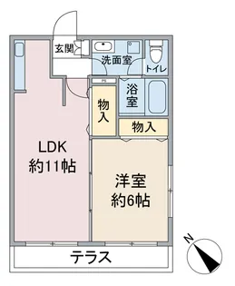 ブルーガーデン【1階】の間取り