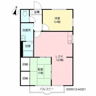 ハイム福智【2階】の間取り