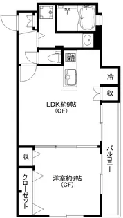 テラスコート三軒茶屋【4階】の間取り