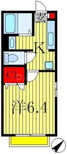 クレールメゾン【1階】の間取り