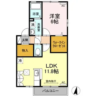 プレミール B棟【1階】の間取り
