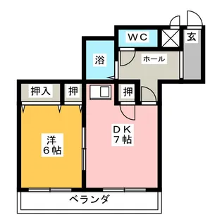 ラスメゾン那古野【4階】の間取り