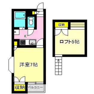 シティーパレス上中居第二【2階】の間取り