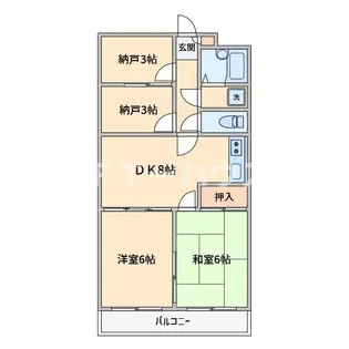 SUNHILLS【3階】の間取り