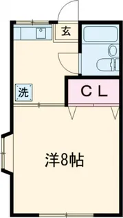 グリーンハイム烏山【1階】の間取り