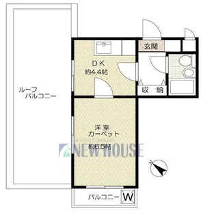 サンセゾン若松町【4階】の間取り