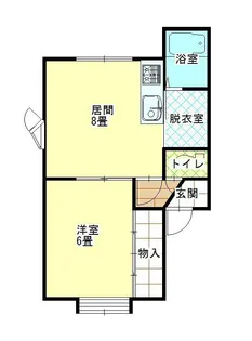 コーポピンネII【1階】の間取り