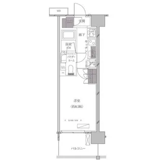 Aーstandard芝浦【8階】の間取り