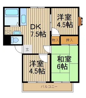 ヴァンクール【2階】の間取り