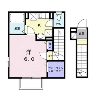 淡之須コーポ【2階】の間取り
