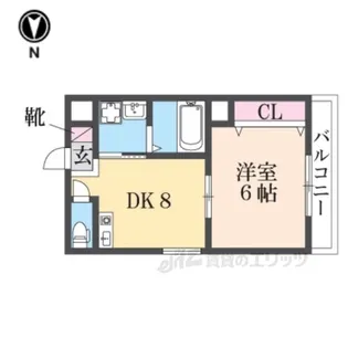 ドゥミルアン東大阪【5階】の間取り