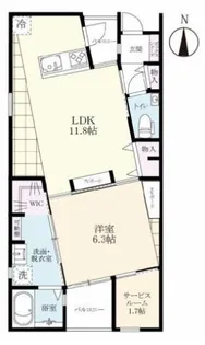 プレミアム高柳【2階】の間取り