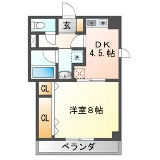 パスサイド21【3階】の間取り