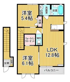 ラフィーネA【2階】の間取り