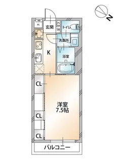 ハビテ清瀬【3階】の間取り