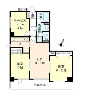 アルテール勝どき【5階】の間取り