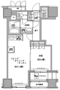 ウエストパークタワー池袋【2階】の間取り