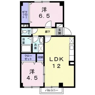 ライジングサン【2階】の間取り