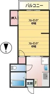 ハイツ江添【2階】の間取り