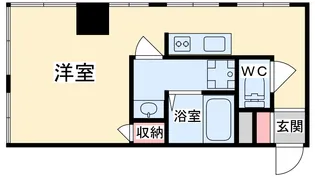 ラムール西天満【2階】の間取り