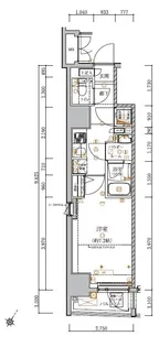 アルテシモリブラ【3階】の間取り