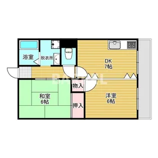 レジデンスマロン弐番館【2階】の間取り