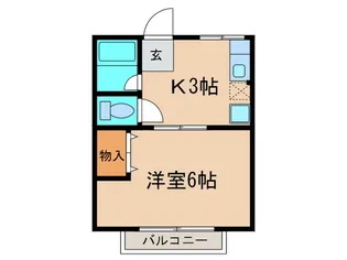 シティハイムリバ-サイド【2階】の間取り