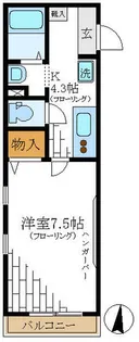 カーサ・ヨシヤ【1階】の間取り