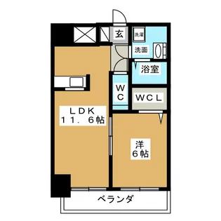 グランツ泉【1階】の間取り