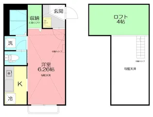 ガラージュ湘南【2階】の間取り
