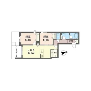 ルリアン【1階】の間取り