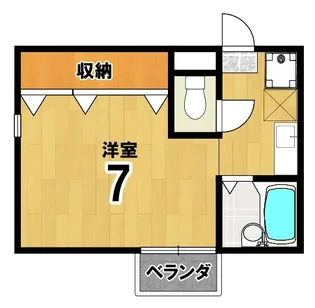 ベルメゾン【3階】の間取り