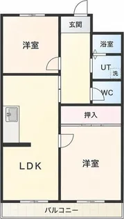 ハイツ西郊【5階】の間取り