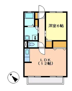サンホワイトA205【2階】の間取り