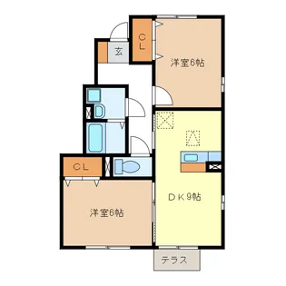 エクセルコート【1階】の間取り