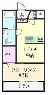 グリーングラス【1階】の間取り