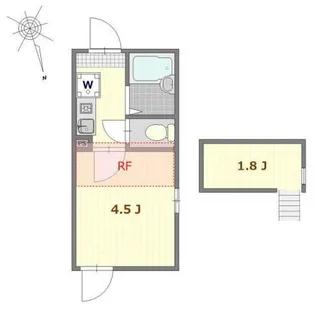 シャンテ谷在家【3階】の間取り