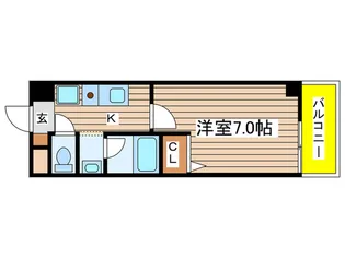 コンドミニオ内田橋【2階】の間取り