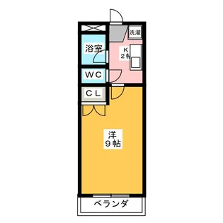 パレス中川【2階】の間取り