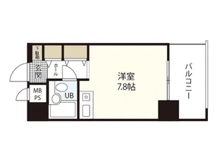 朝日プラザアムネット天満町【4階】の間取り