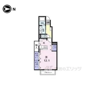 ピュアコートサクセス【1階】の間取り
