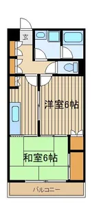ゆたか弐番館【1階】の間取り