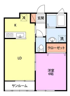 サンシャインヒル【2階】の間取り