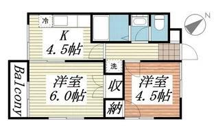 ジュネパレス流山第03【1階】の間取り