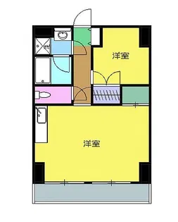 スカイプラザ焼津【3階】の間取り