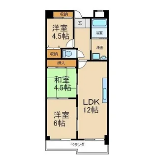 リバージュI【5階】の間取り